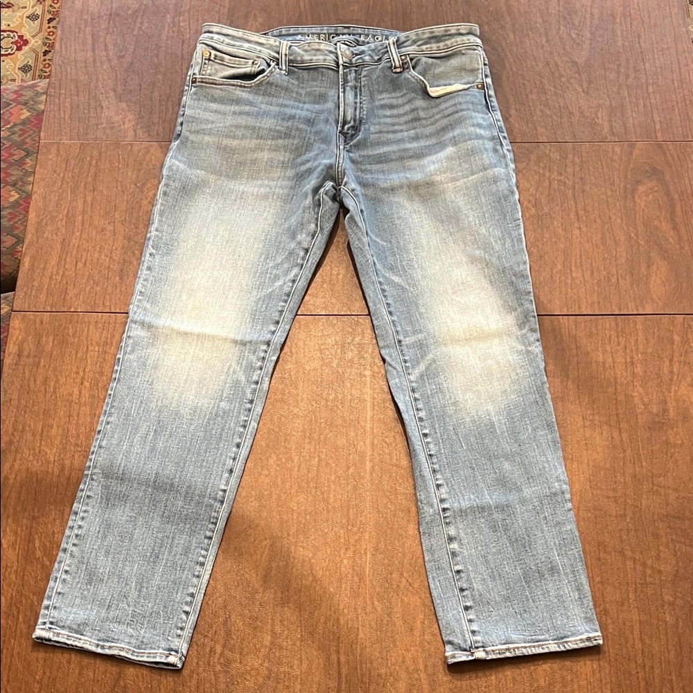 American Eagle Outfitters Men's Slim Straight Ne(x)t Level Airflex Jeans 36x32